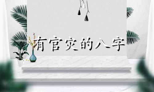 有官灾的八字 八字看官灾