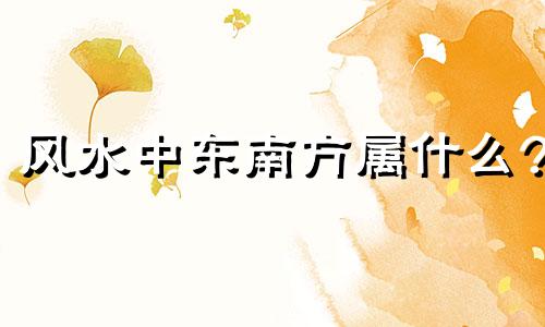风水中东南方属什么? 易经风水东南方代表什么