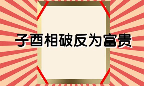 子酉相破反为富贵 地支相破怎么化解