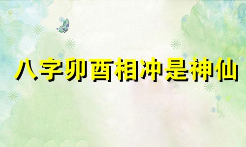 八字卯酉相冲是神仙 八字卯酉冲的身体健康