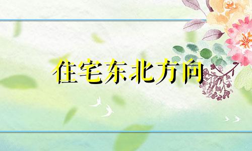 住宅东北方向 住房东北方有哪些风水