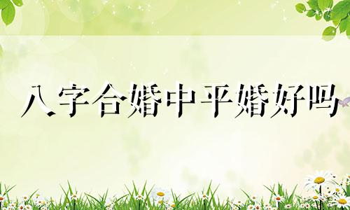 八字合婚中平婚好吗 八字合婚中平婚代表什么