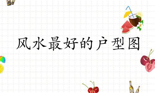 风水最好的户型图 风水最好的户型图农村建房