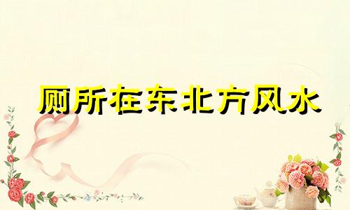 厕所在东北方风水