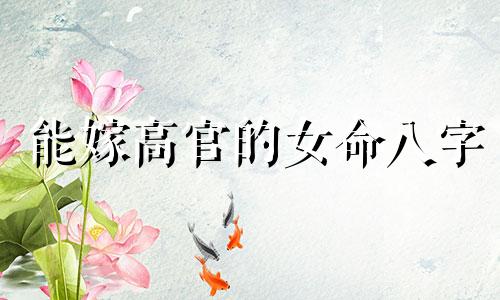 能嫁高官的女命八字 能娶富家女的男人八字