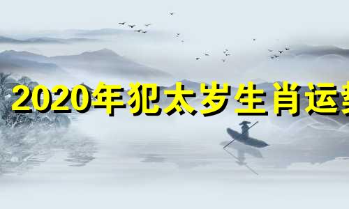 2020年犯太岁生肖运势 2020年2021年犯太岁