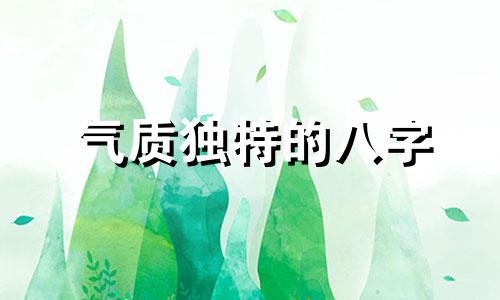 气质独特的八字 气质高雅的八字