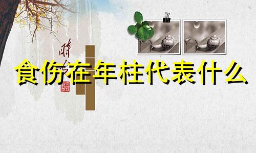 食伤在年柱代表什么 食伤在年柱看事业