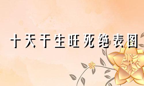 十天干生旺死绝表图 十天干生旺死绝表格