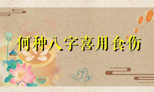 何种八字喜用食伤
