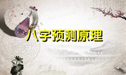 八字预测原理 中国传统八字预测术