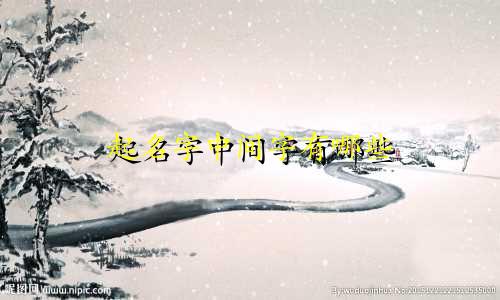 起名字中间字有哪些
