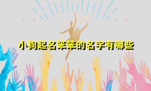 小狗起名笨笨的名字有哪些