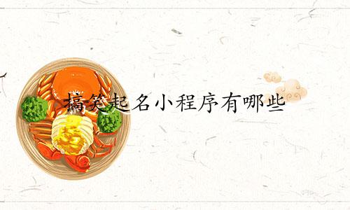 搞笑起名小程序有哪些