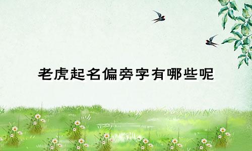老虎起名偏旁字有哪些呢