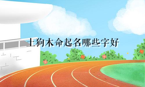 土狗木命起名哪些字好