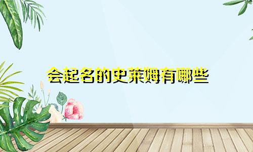 会起名的史莱姆有哪些