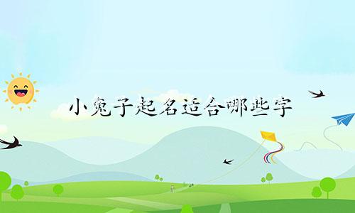 小兔子起名适合哪些字