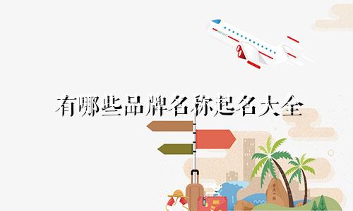 有哪些品牌名称起名大全