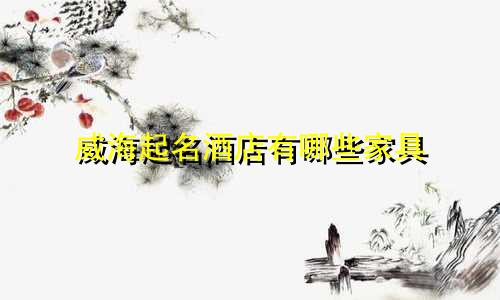 威海起名酒店有哪些家具