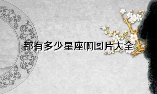 都有多少星座啊图片大全
