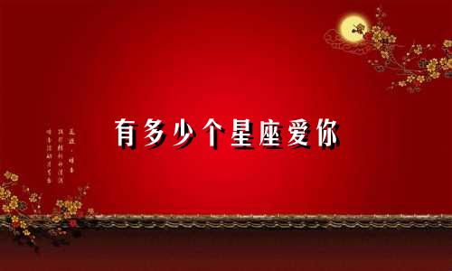 有多少个星座爱你