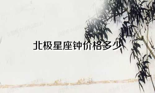 北极星座钟价格多少
