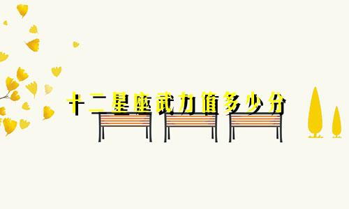 十二星座武力值多少分