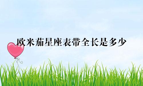 欧米茄星座表带全长是多少