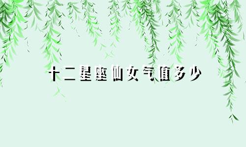 十二星座仙女气值多少
