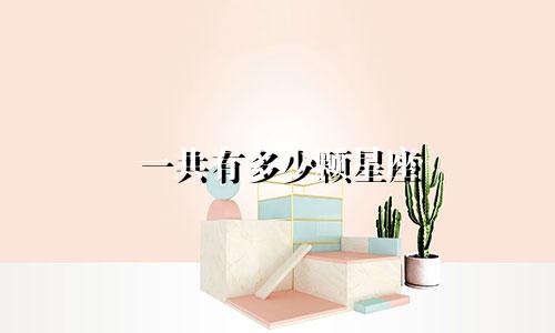 一共有多少颗星座
