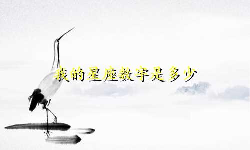 我的星座数字是多少
