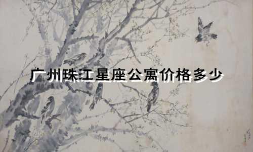 广州珠江星座公寓价格多少