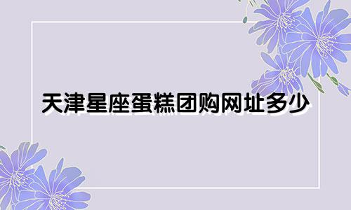 天津星座蛋糕团购网址多少