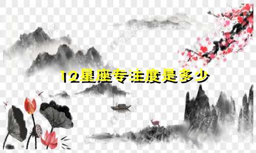 12星座专注度是多少
