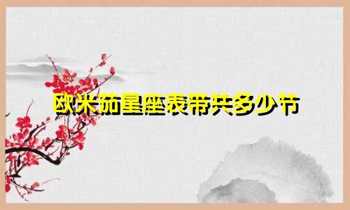 欧米茄星座表带共多少节