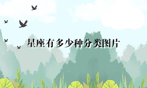 星座有多少种分类图片