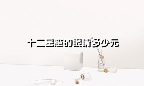 十二星座的眼睛多少元