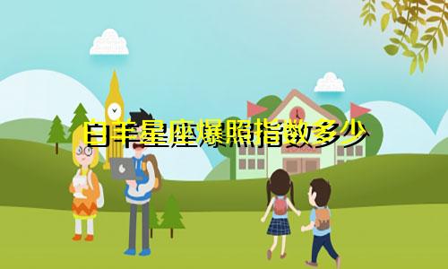 白羊星座爆照指数多少