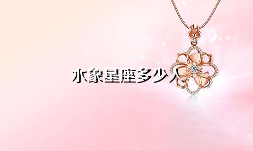 水象星座多少人