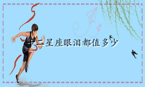 十二星座眼泪都值多少