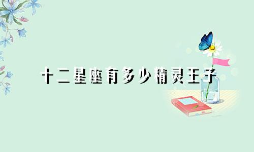 十二星座有多少精灵王子