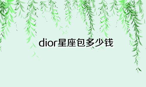 dior星座包多少钱