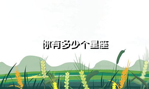 你有多少个星座