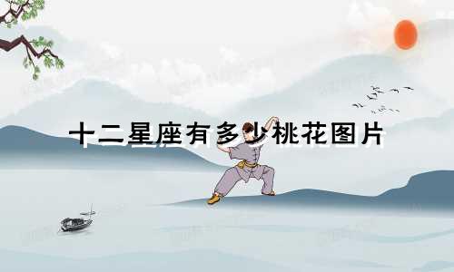 十二星座有多少桃花图片