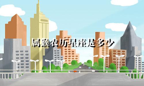 属猴农历星座是多少