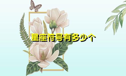 星座符号有多少个