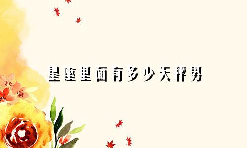 星座里面有多少天秤男