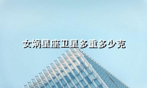 女娲星座卫星多重多少克