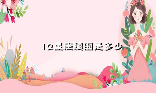12星座腿围是多少